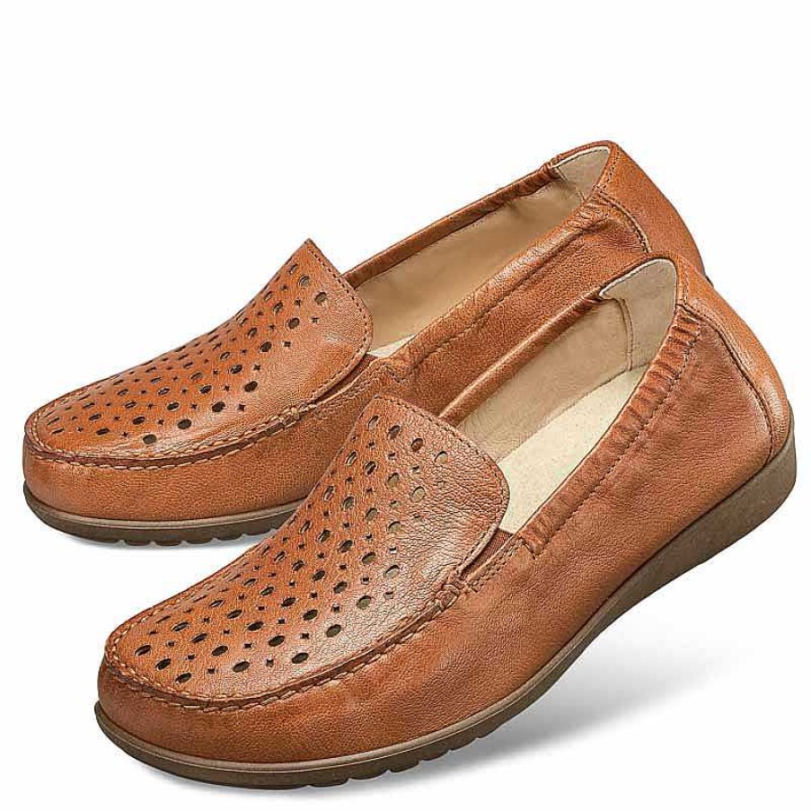 Idealsko Helvesko Comfort Shoes: Alberta Model, Brown Clearance