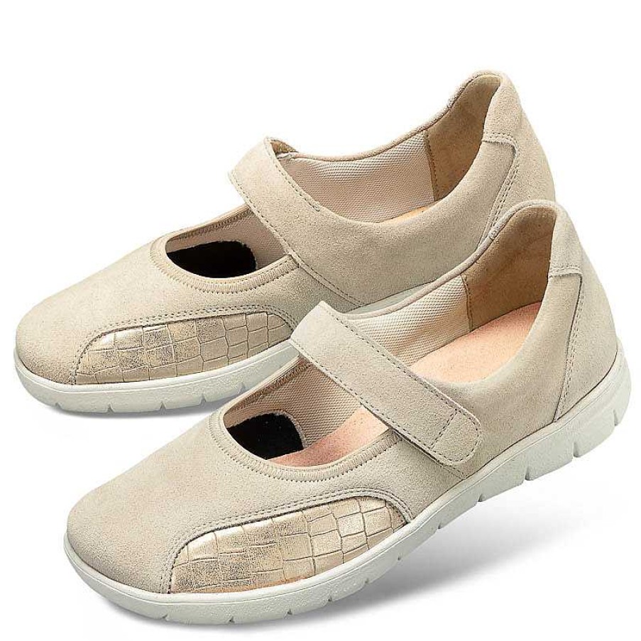 Idealsko Helvesko Comfort Shoes: Bettina Model, Beige Clearance