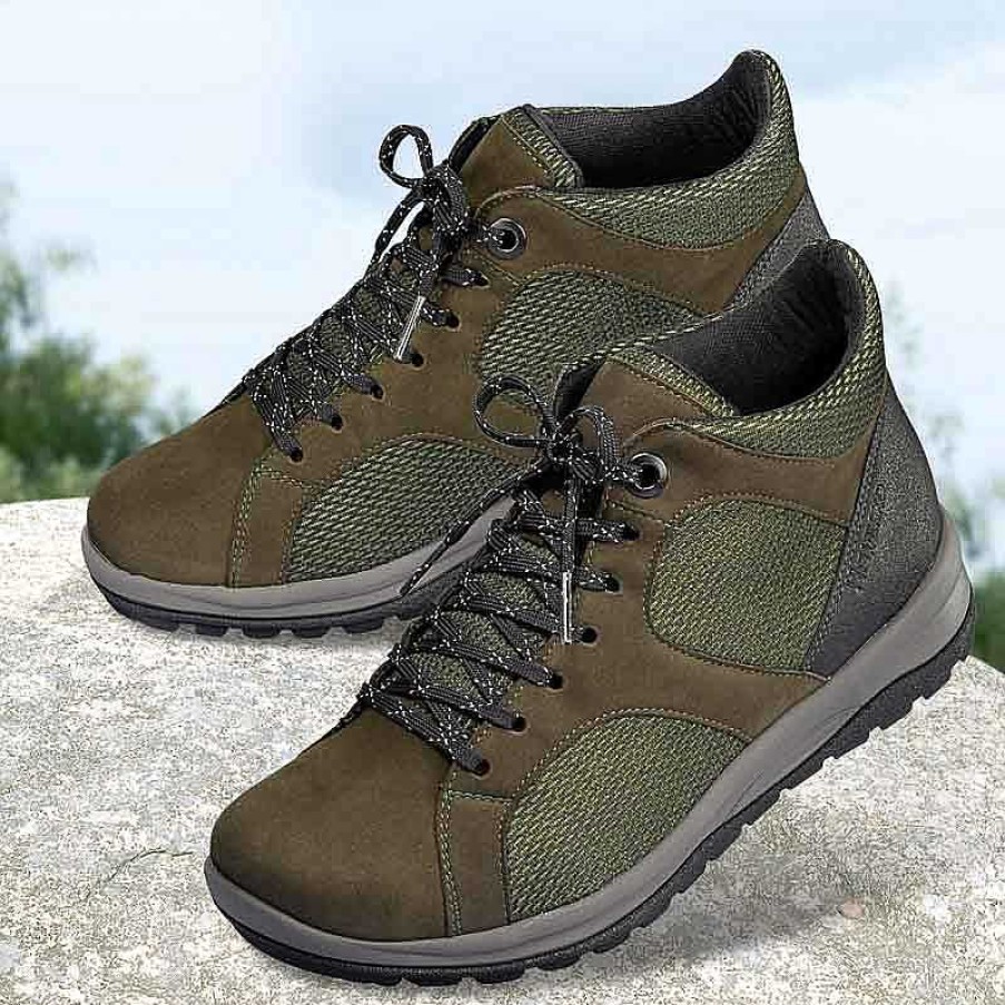 Idealsko Helvesko Comfort Shoes: Smooth Model, Olive Hot