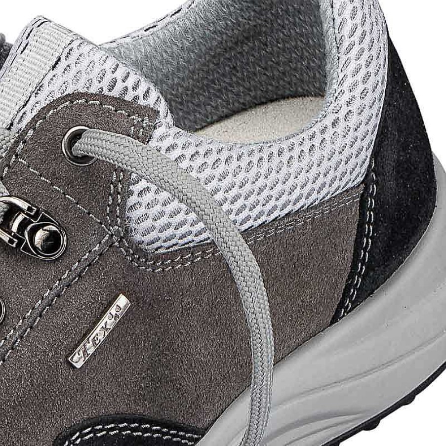 Idealsko Helvesko Comfort Shoes: Model Ennis Iii Tex, Grey/Black Hot