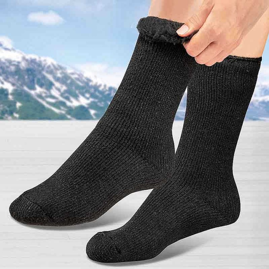 Idealsko Anti-Cold Socks For Him Black New