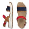 Idealsko Helvesko Comfort Shoes: Meda Model, Brown/Blue/Red Best