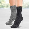 Idealsko Socks With Alpaca Wool Light Gray / Dark Gray - 2 Pairs Hot