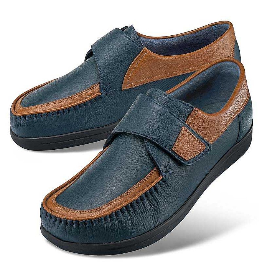 Idealsko Dansko Comfort Shoes: Vario Elk Model, Blue/Brown Hot