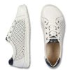 Idealsko Helvesko Comfort Shoes: Wilke Model, White/Dark Blue Wholesale