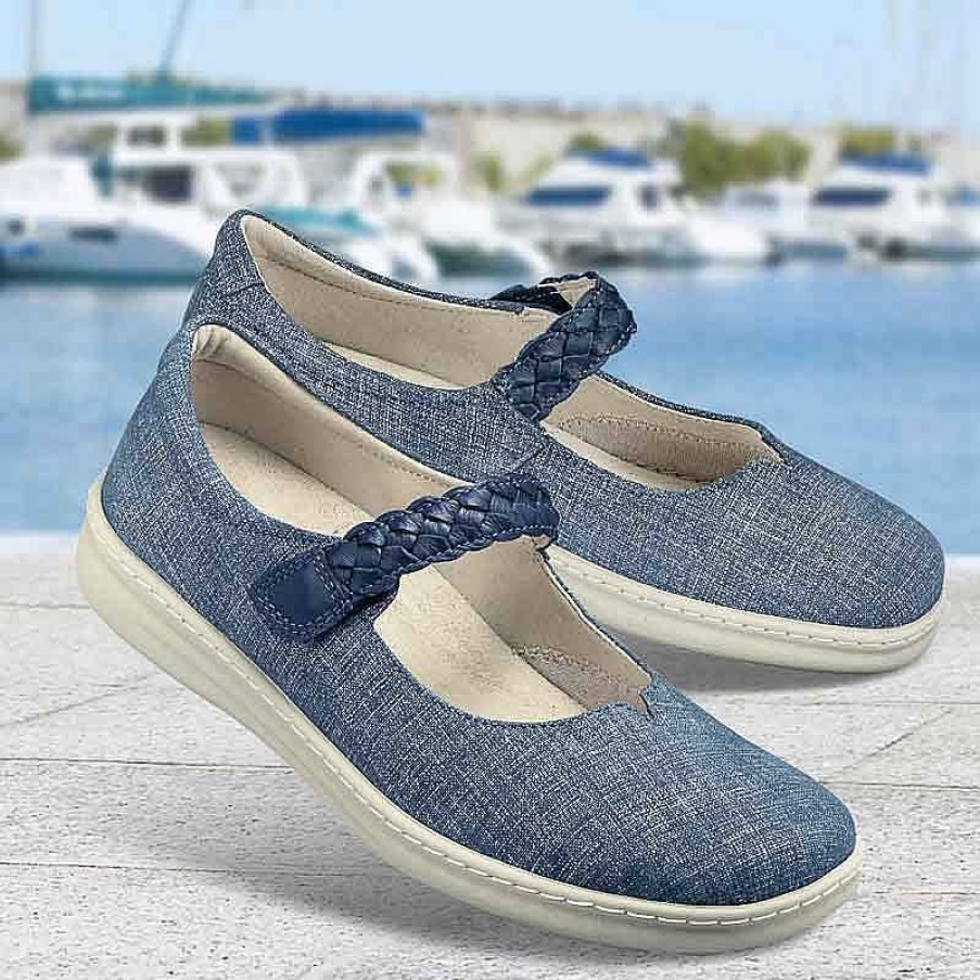 Idealsko Helvesko Comfort Shoes: Eloise Model, Jean Color Clearance