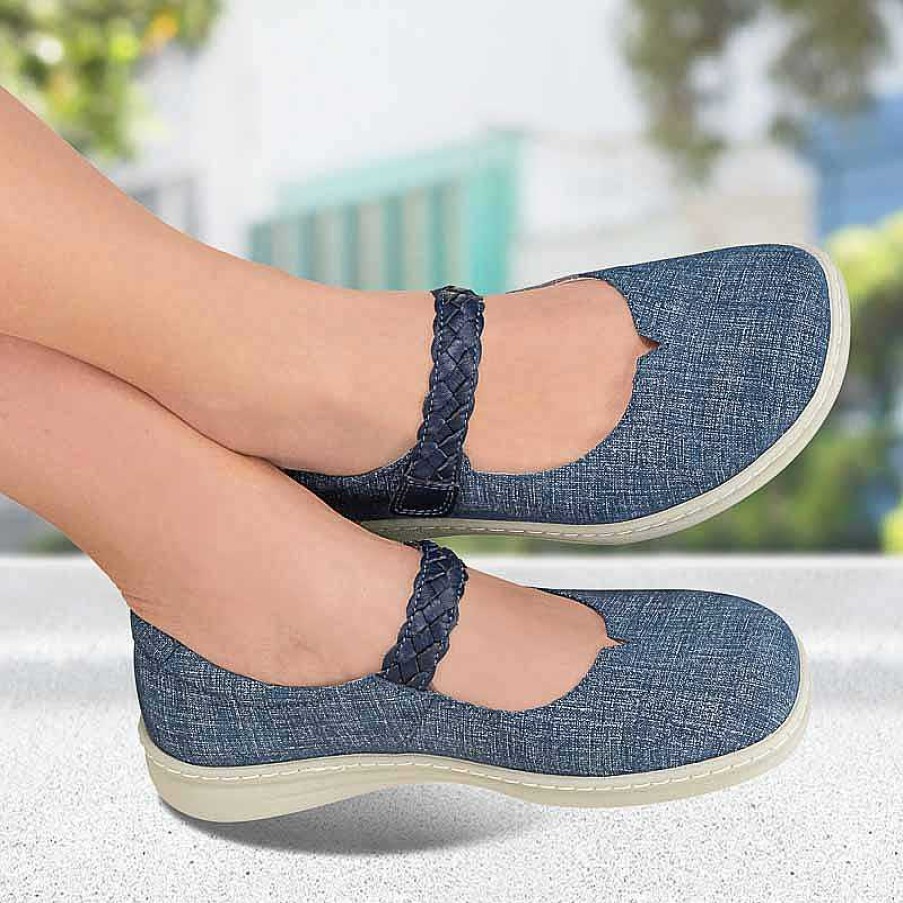 Idealsko Helvesko Comfort Shoes: Eloise Model, Jean Color Clearance