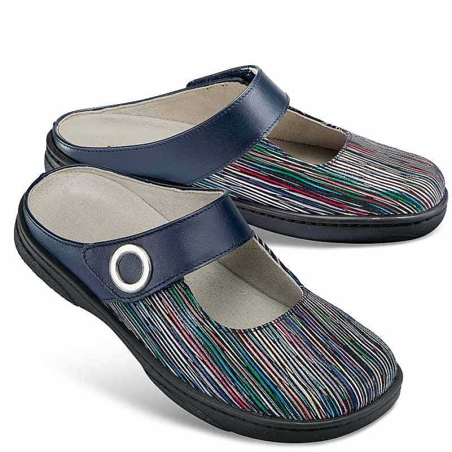 Idealsko Helvesko Comfort Shoes: Nina Model, Blue Multi Online