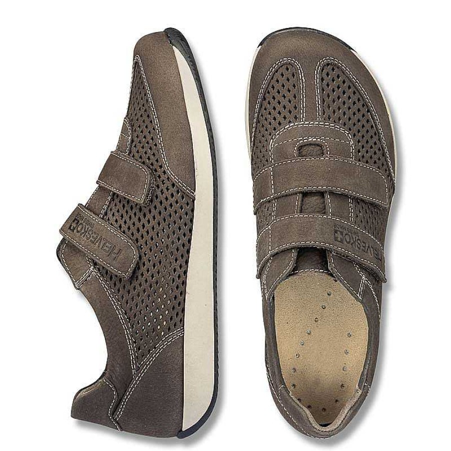 Idealsko Helvesko Comfort Shoes: Curt Model, Grey-Brown Clearance