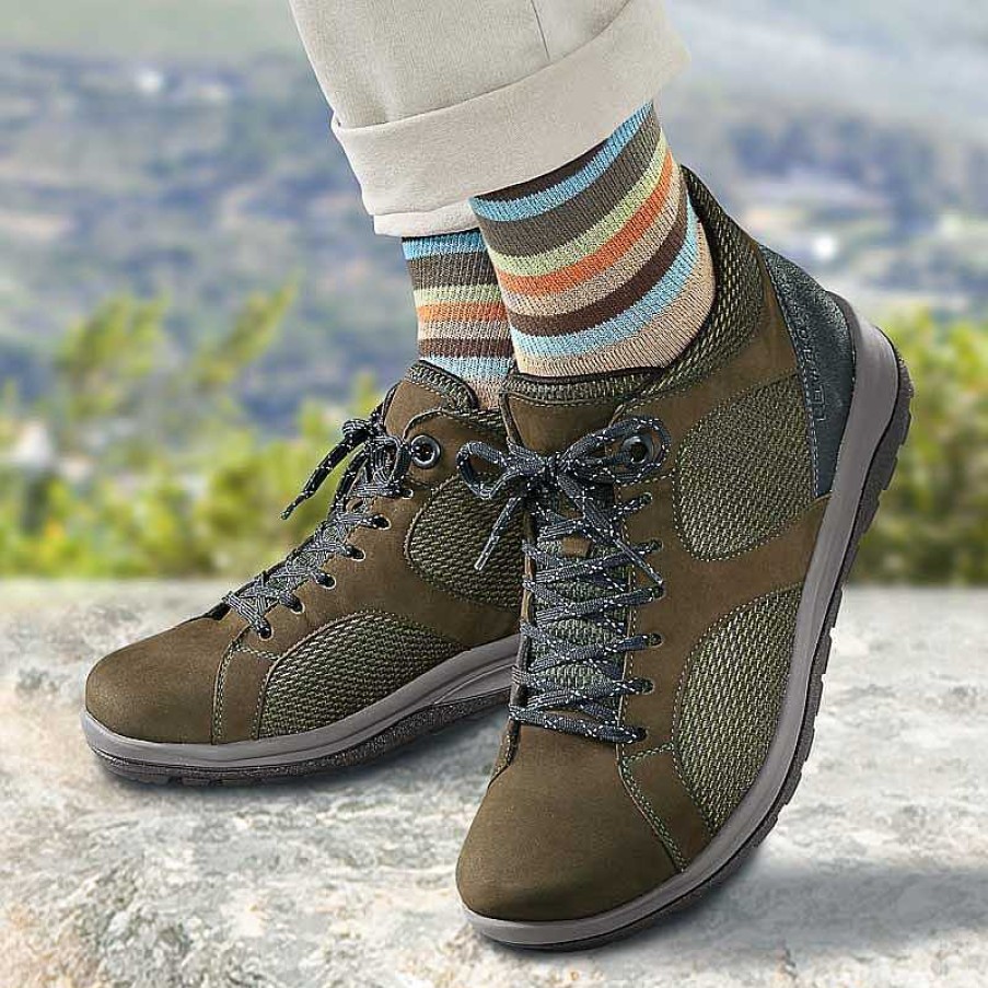 Idealsko Khaki Anti-Blister Hiking Socks New