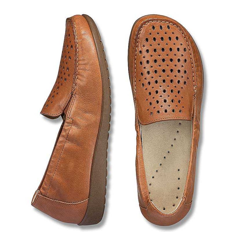 Idealsko Helvesko Comfort Shoes: Alberta Model, Brown Hot