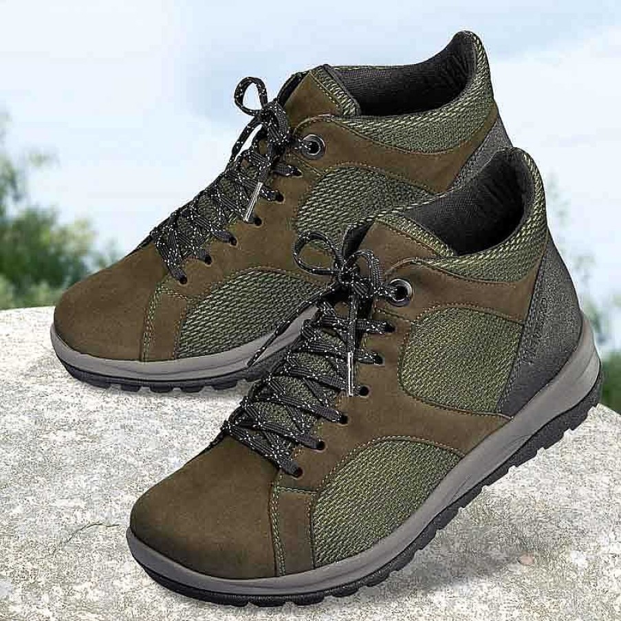 Idealsko Helvesko Comfort Shoes: Smooth Model, Olive Wholesale