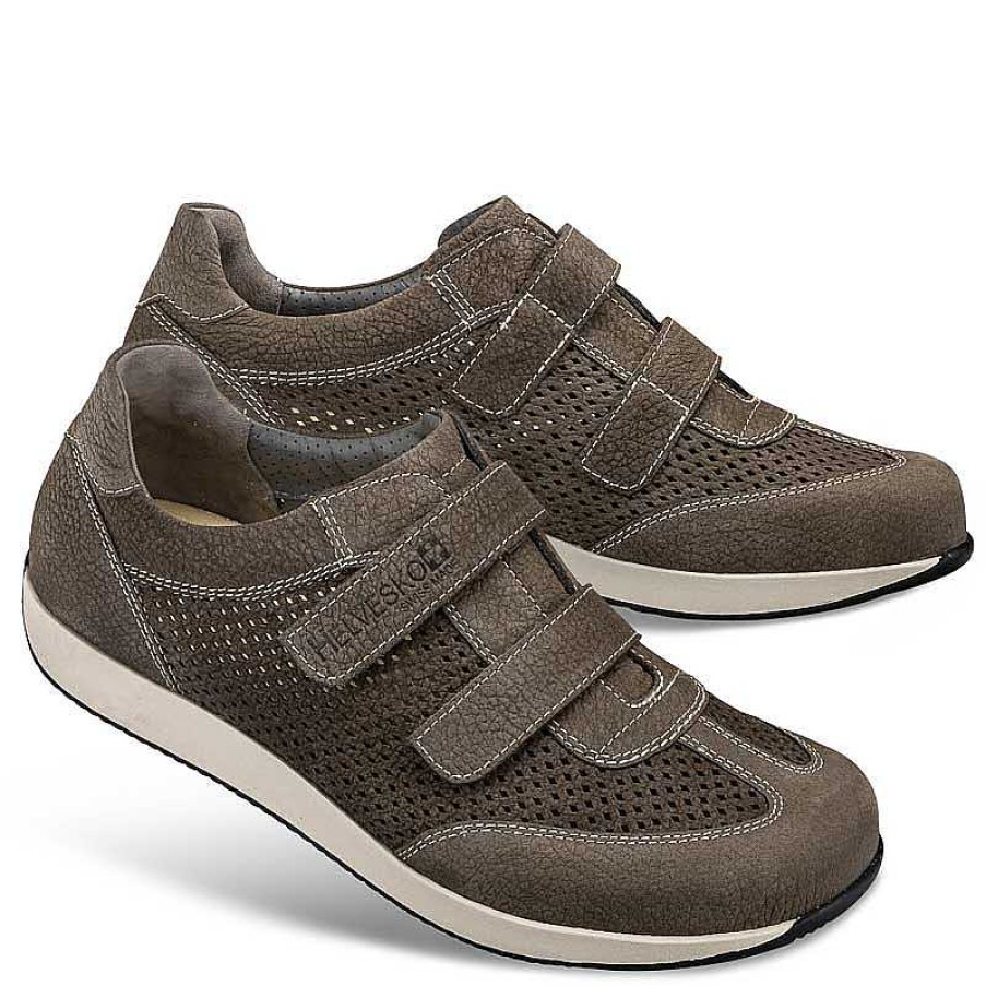 Idealsko Helvesko Comfort Shoes: Curt Model, Grey-Brown Clearance