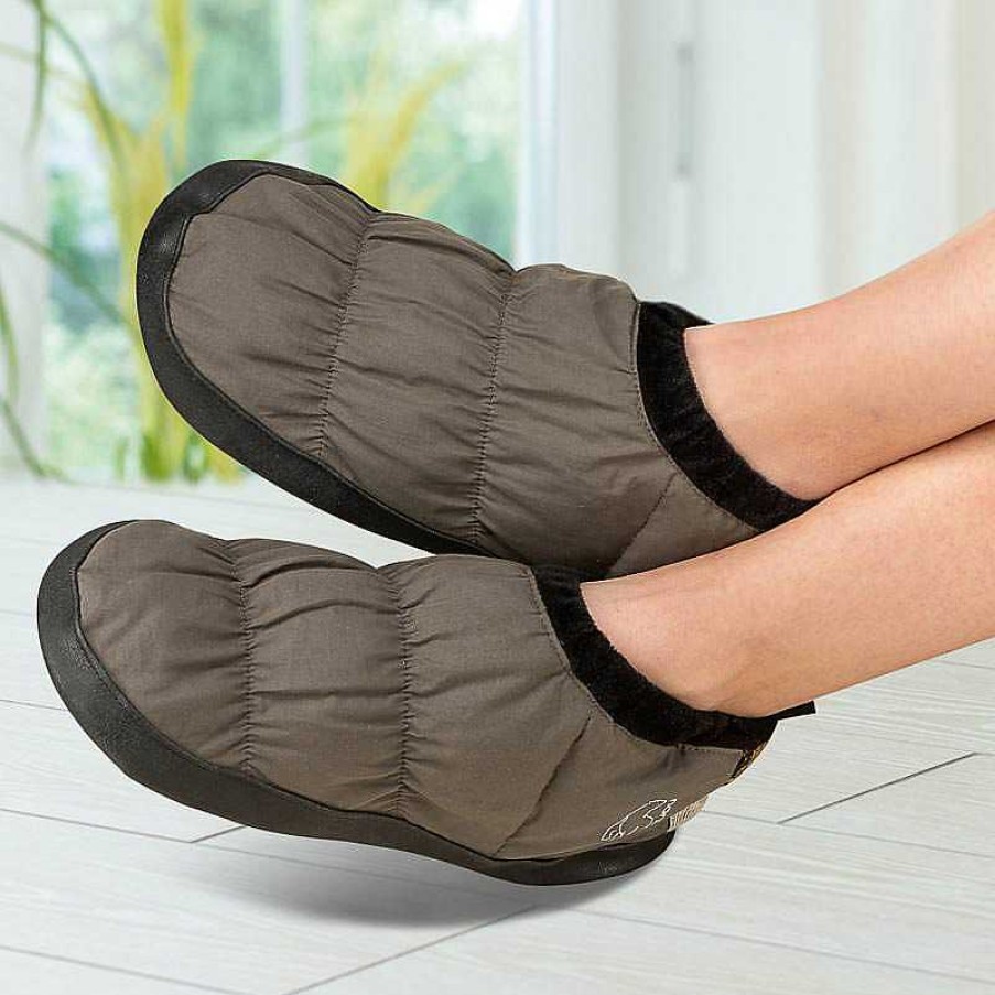 Idealsko Olive Down Slippers Online